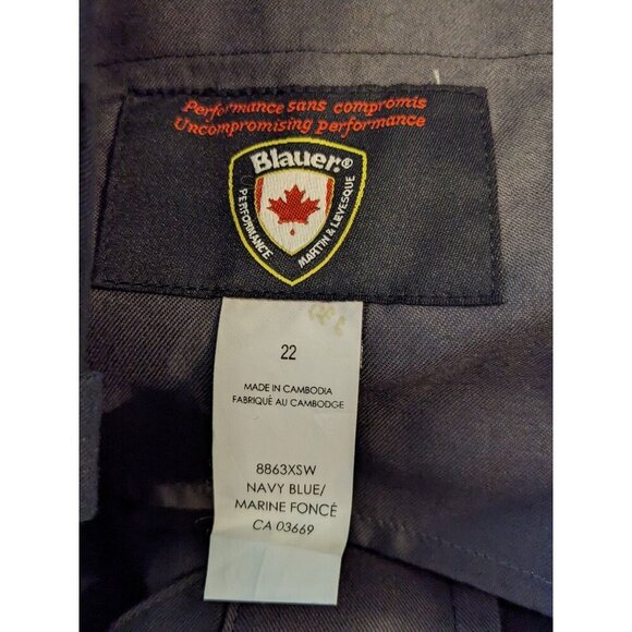 Blauer NEW Cargo Pants Womens Size 22 Navy Blue Zip Utility Work Uniform 8863XSW - Picture 3 of 6